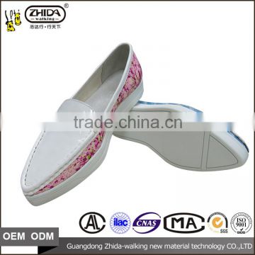 Guangdong superior shoe sole manufacturer full optional size 35-39 rubber custom outsole for women flat heels casual shoe