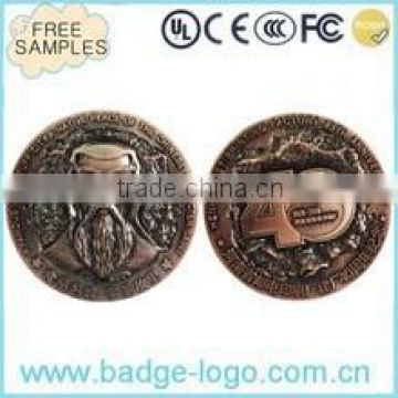 custom antique metal commemorative coins