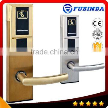 New design 304 Stainless Steel rfid card security electric handle safe digital smart keyless hotel lock