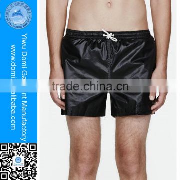 Hot selling black no pockets waterproof swimming trunks for men