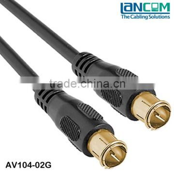 RG59 75ohm Gold Plated TV Coaxial Cable F Quick/F Quick