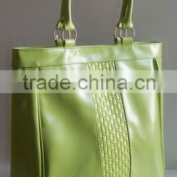 patent pu lady's tote bag