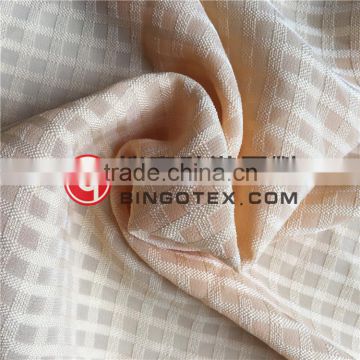 100%Polyester Wafer Plaid Jacquard Fabric for Women's Garments