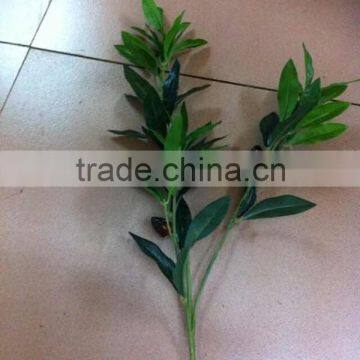 2 stems silk Olive branch(3 fruits) artificial branches