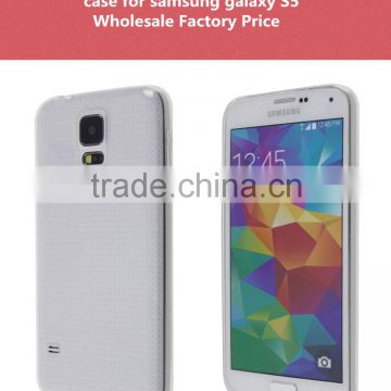 Bulk items White Soft tpu clear plastic fancy cell phone cases for samsung S5