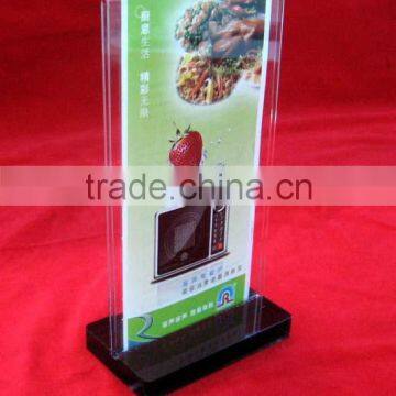 Hot Sale Acrylic Stands For Photo/acrylic Menu Holder