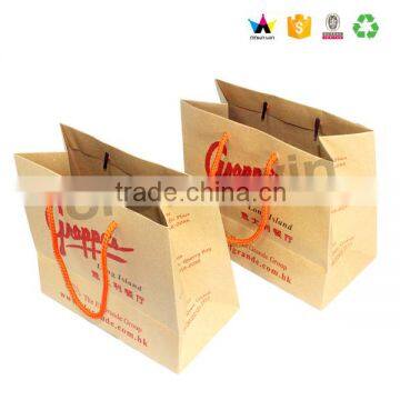 Custom Cheap brown craft paper bag