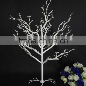 White Artificial Plastic Winter Dry Wedding Table Centerpieces tree,wish tree