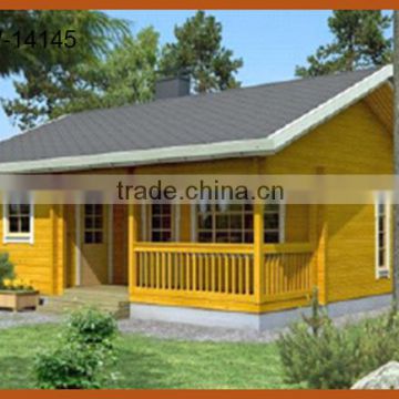 Single Floor Log Cabins Wooden House With Small Terrace