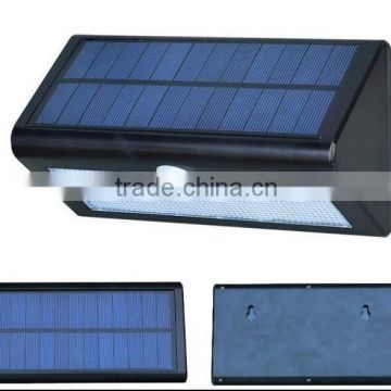 Factory price 38LEDs waterproof super bright solar energy PIR motion sensor light solar wall lights