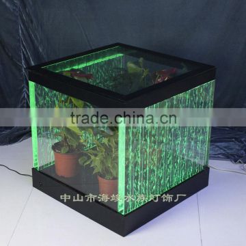 wate bubble color changing bar table with water bubble ,bar table with Led light