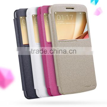 QUALITY FLIP LEATHER CASE FOR MOTO M,NILLKIN Luxury Ultra Thin Sparkle Smart Flip PU Case Cover For MOTO XT1662