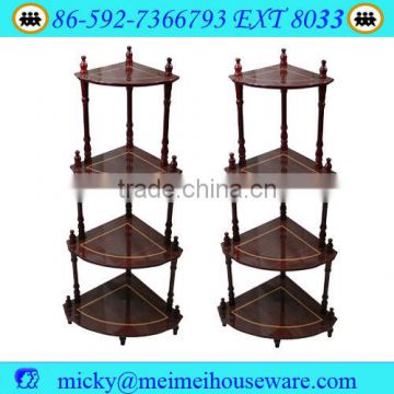 4 tier cherry wooden conner stand