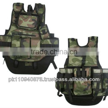 Military Tactical pocket vest / high quality camo military vest