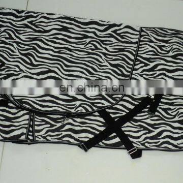 SUMMER ZEBRA PRINT HORSE RUGS WITH HOOD