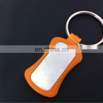 Plastic with metal keychain