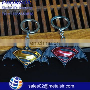 2017 new arrive fashion supermanbatman war keychain, the avenges metal keychain
