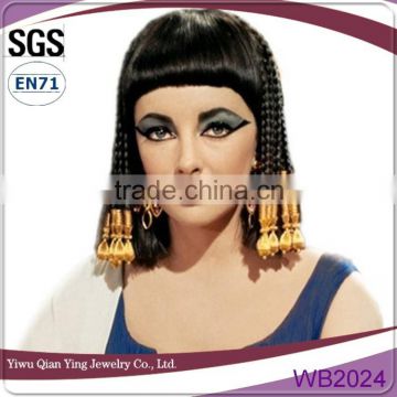 Elizabeth taylor cleopatra style wig with braided