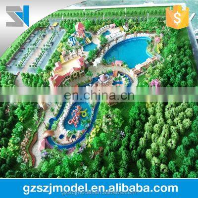 Architectural plastic scale model , water park miniature building model