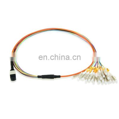 24 Cores MPO to LC Female Male Optical Fiber Patch cord MM MPO Fan Out Fiber Patch cord Fiber Jumper