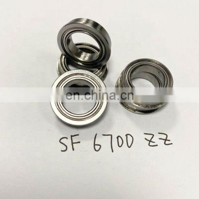 SF6700 ZZ Miniature deep groove ball bearing SF6700-ZZ stainless steel Flange ball bearing SF6700