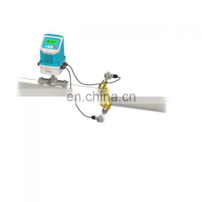 Taijia ultrasonic flow meter high temperature Flange ultrasonic flowmeter water flow meter with control