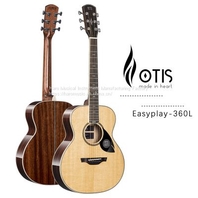 Guitar factory wholesaler OTIS 36 Inch spruce top manhogany back side guitar