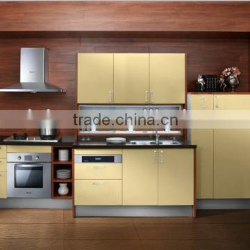 Wood Veneer Modern Kitchen Cabinet 10X079
