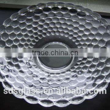 D370concise style glass fruit plate glass bowl