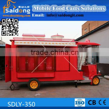 SDLY-350 outdoor mobile street food van/street food vintage vending van with nice design