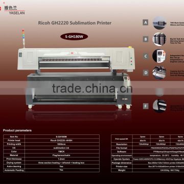 2016 Yaselan 1.8m Eco Sublimation solvent printer Ricoh GH2220 printer head S-GH180W                        
                                                Quality Choice