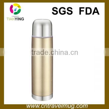 golden stainless steel vacuum flask