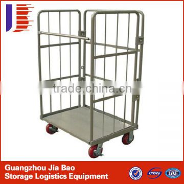 Warehouse Foldable and stackable Mental Logistics Trolley For Workshop