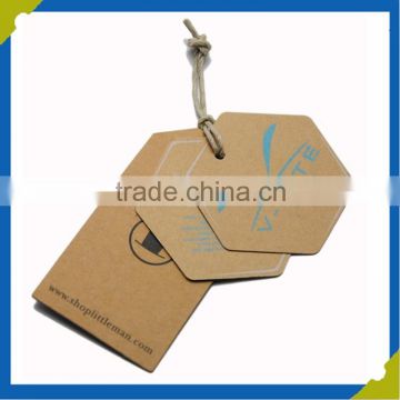 Custom Luxury Clothing paper Hang Tags Jeans paper hang tag price tags