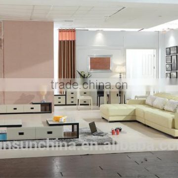 hardware metals glass High density board fashion noble comfortable 2013 new style Living room sets
