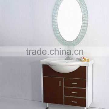 cabinet with glass basin/high gloss cabinet/floor standing bathroom cabinets