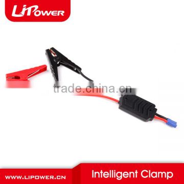 Terminals positive and negative car battery clamps for portable jump starter