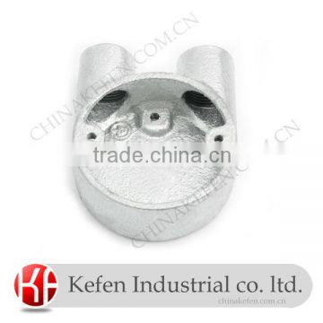 BS4568 EN61386 electrical galvanized malleable iron casting circular box & 25mm electrical U box