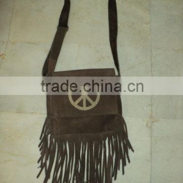 leather peace bags