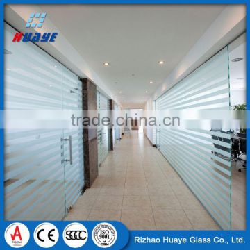 Alibaba Competitive Price decorative large frosted glass