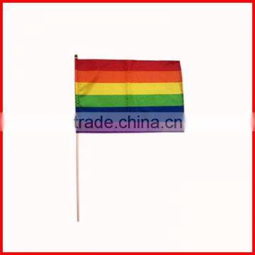 30*45cm six colores customised hand flag