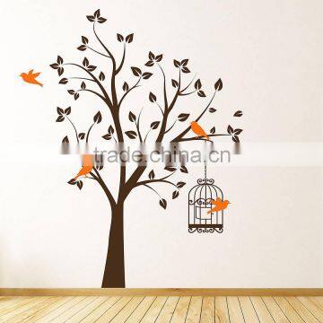 Birds fly in the tree wall stickers