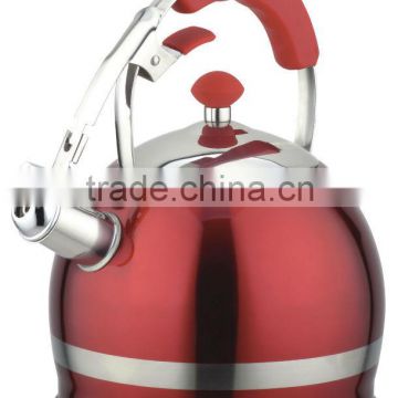 the 3.5L stainless steel non electric red color kettle/enamel paint tea kettle