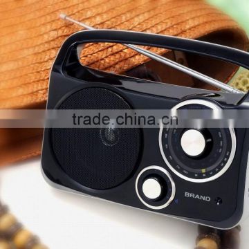 high quality students rechargeable fm radio with antenna