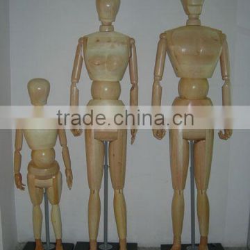attractive wooden mannequins