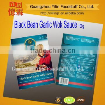 100g Chinese Style Seasoning Black Bean Garlic Sauce with oem service
