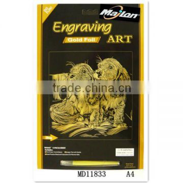 Engraving art/Engraving card/Scrape card/craft card
