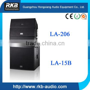 LA-206 two-way mini line array speaker for small and medium scale events