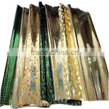 2014 New Fashionable Metallic Packing Film For Decoration