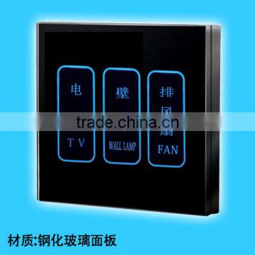Luxury light touch switch electric wall switch for home